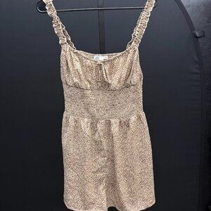 Lush Animal Print Sleeveless Romper